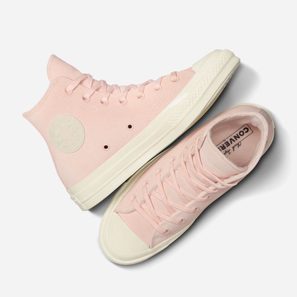 CONVERSE - CHUCK TAYLOR 70 HI FAUX MOHAIR -  FABLE PINK-EGRET-FABLE PINK