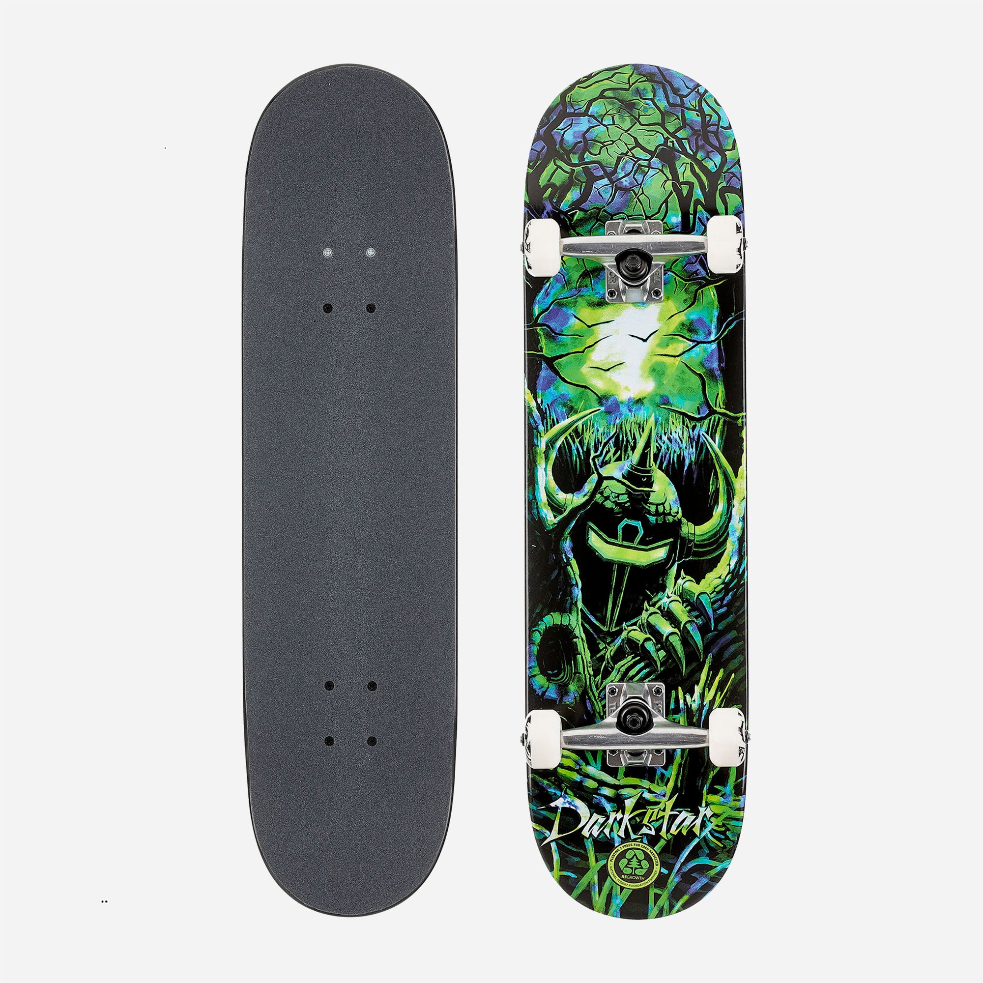 Darkstar - Woods Complete Skateboard - Green/Blue