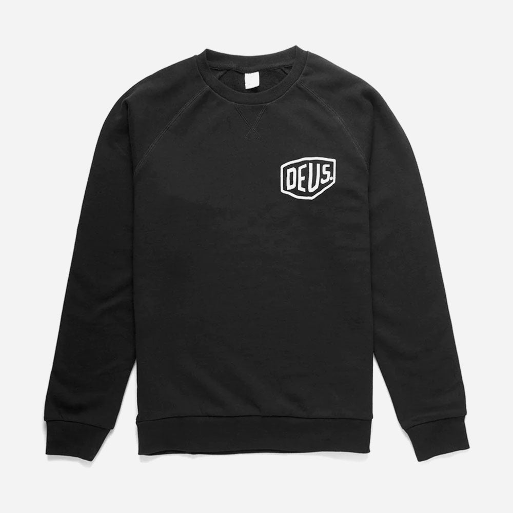 DEUS EX MACHINA - BIARRITZ ADDRESS CREWNECK - Black