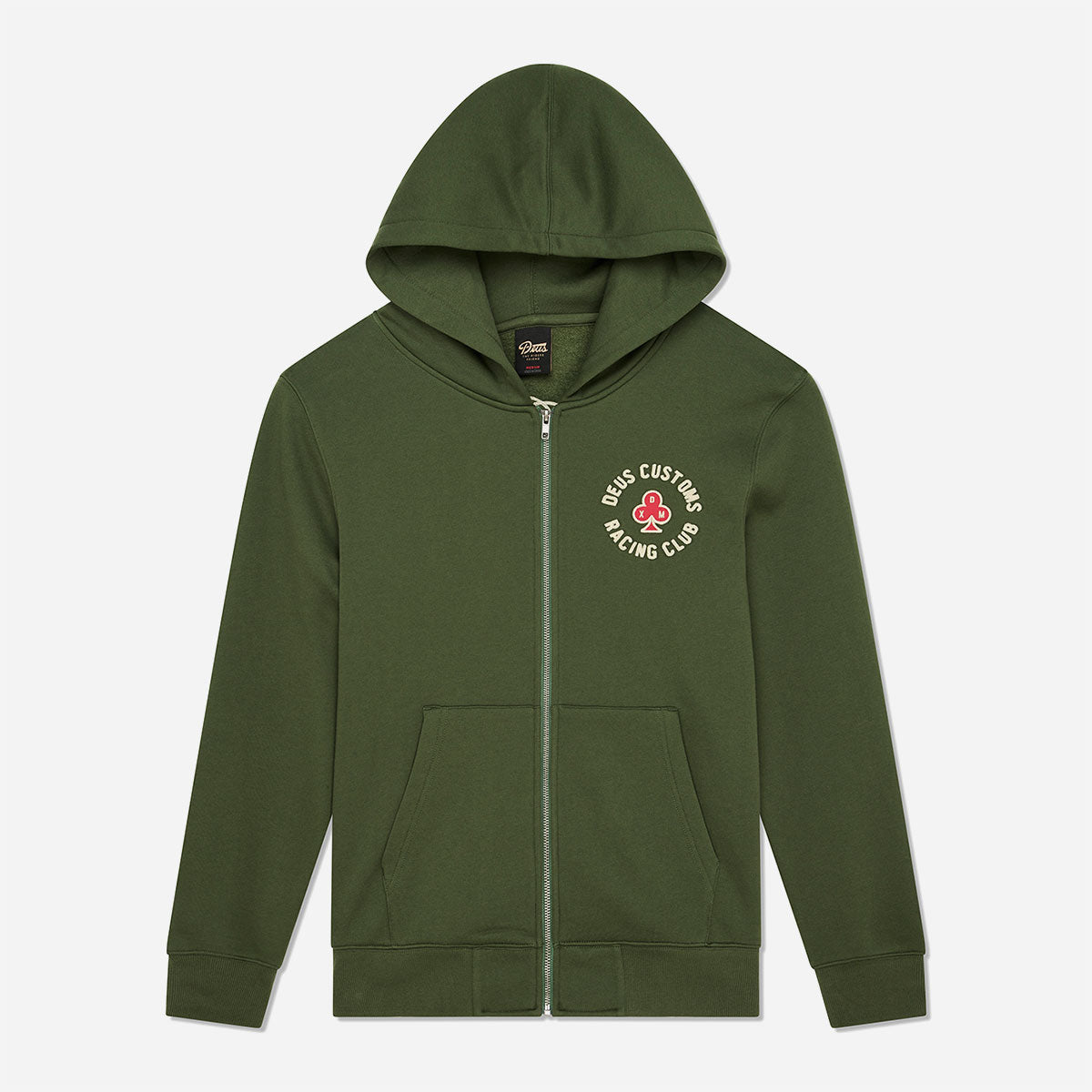 Deus Ex Machina - Basto Zip Hoodie - Cypress Green