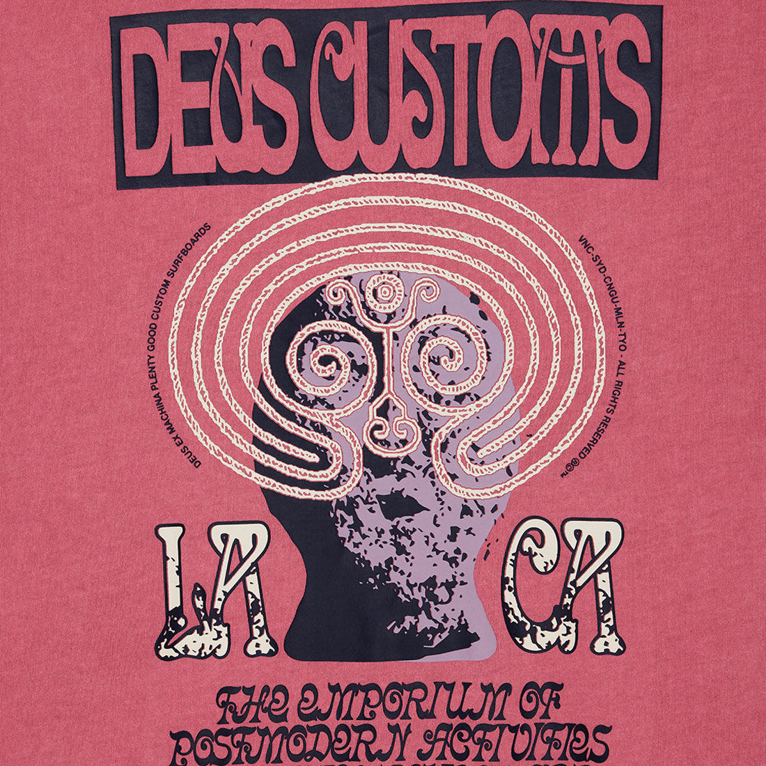 Deus Ex Machina - Labyrinth Tee - Raspberry