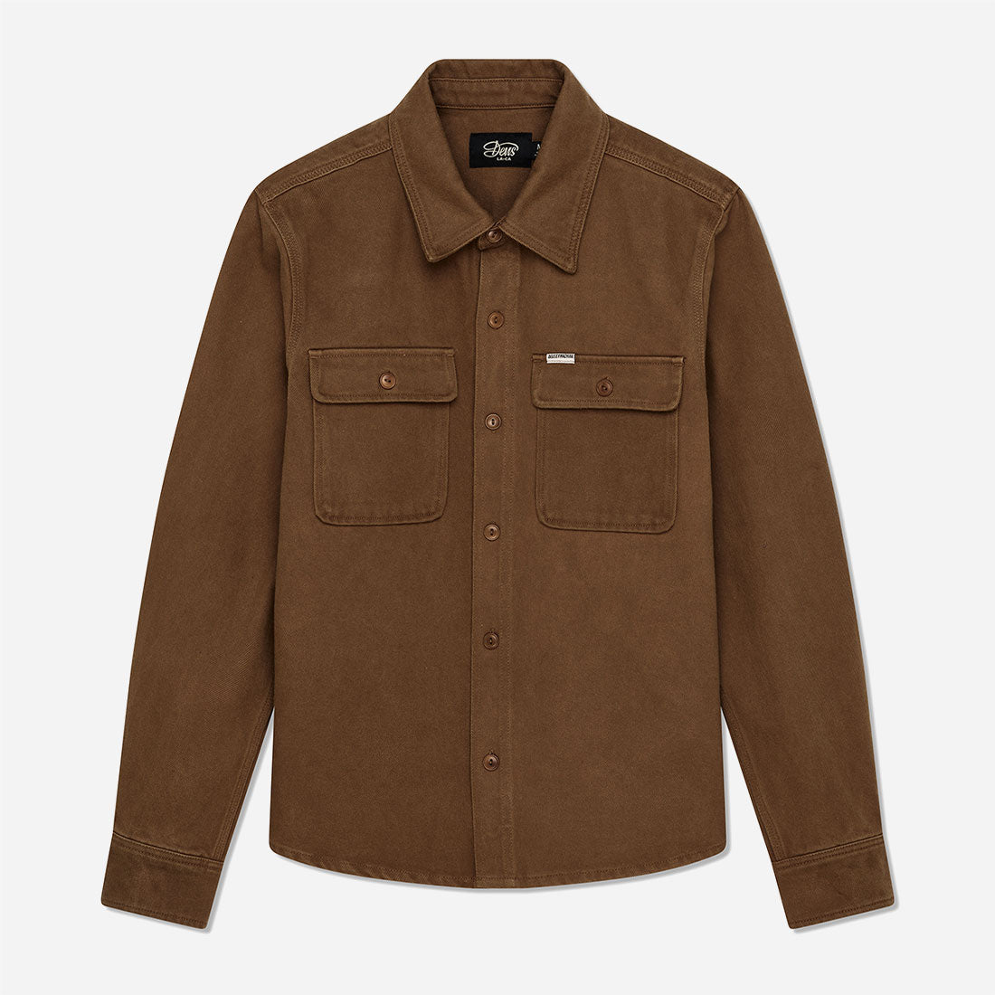 Deus Ex Machina - Vacay Overdye Shirt - Bronze Brown