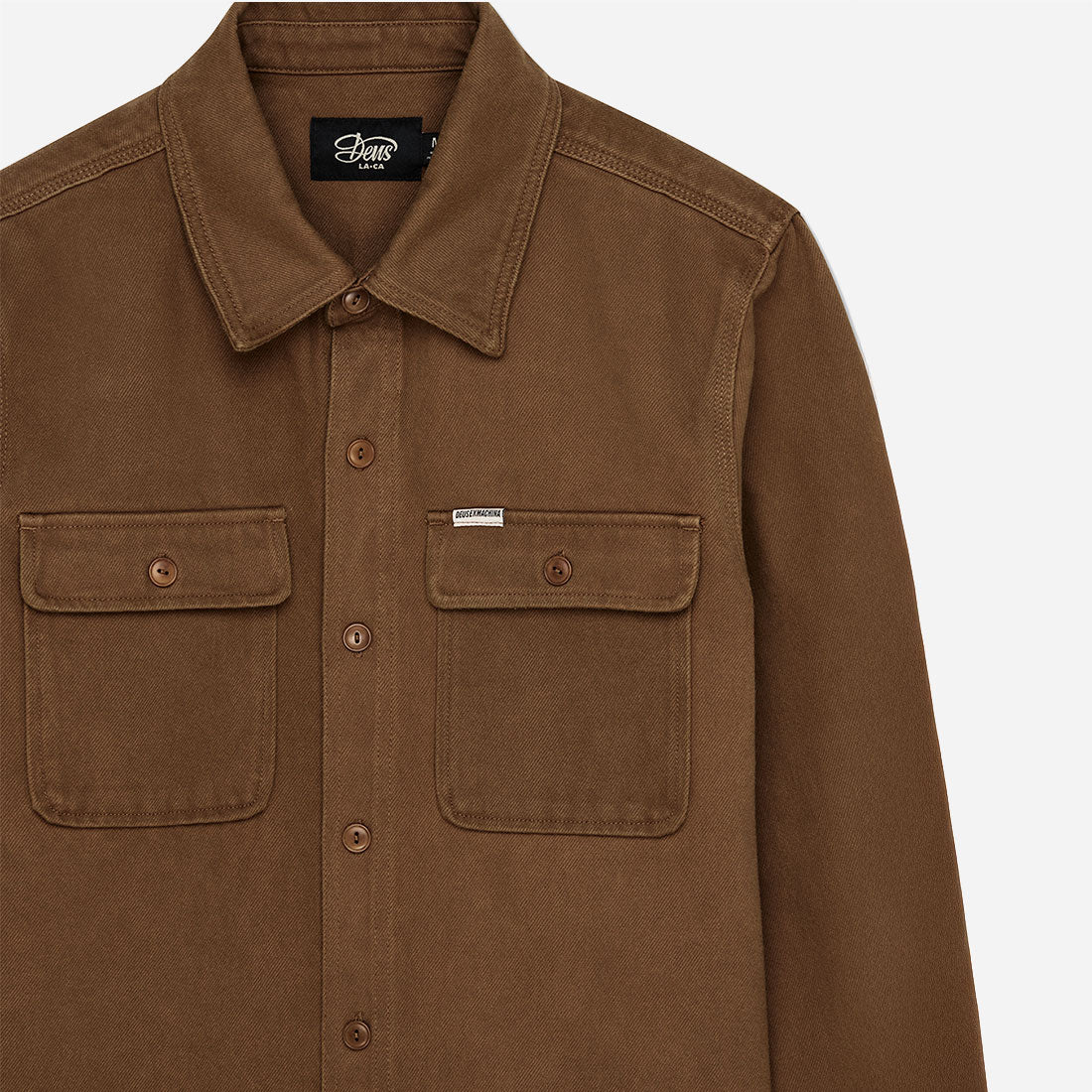 Deus Ex Machina - Vacay Overdye Shirt - Bronze Brown