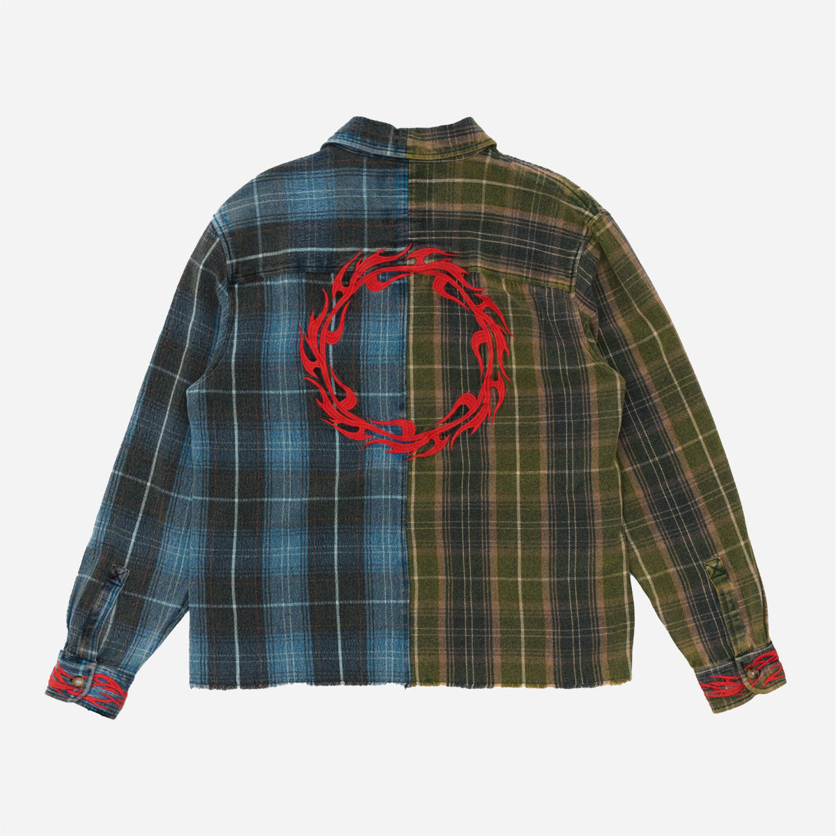 Deus Ex Machina - Genesis Embro Flannel Shirt - Blue Check