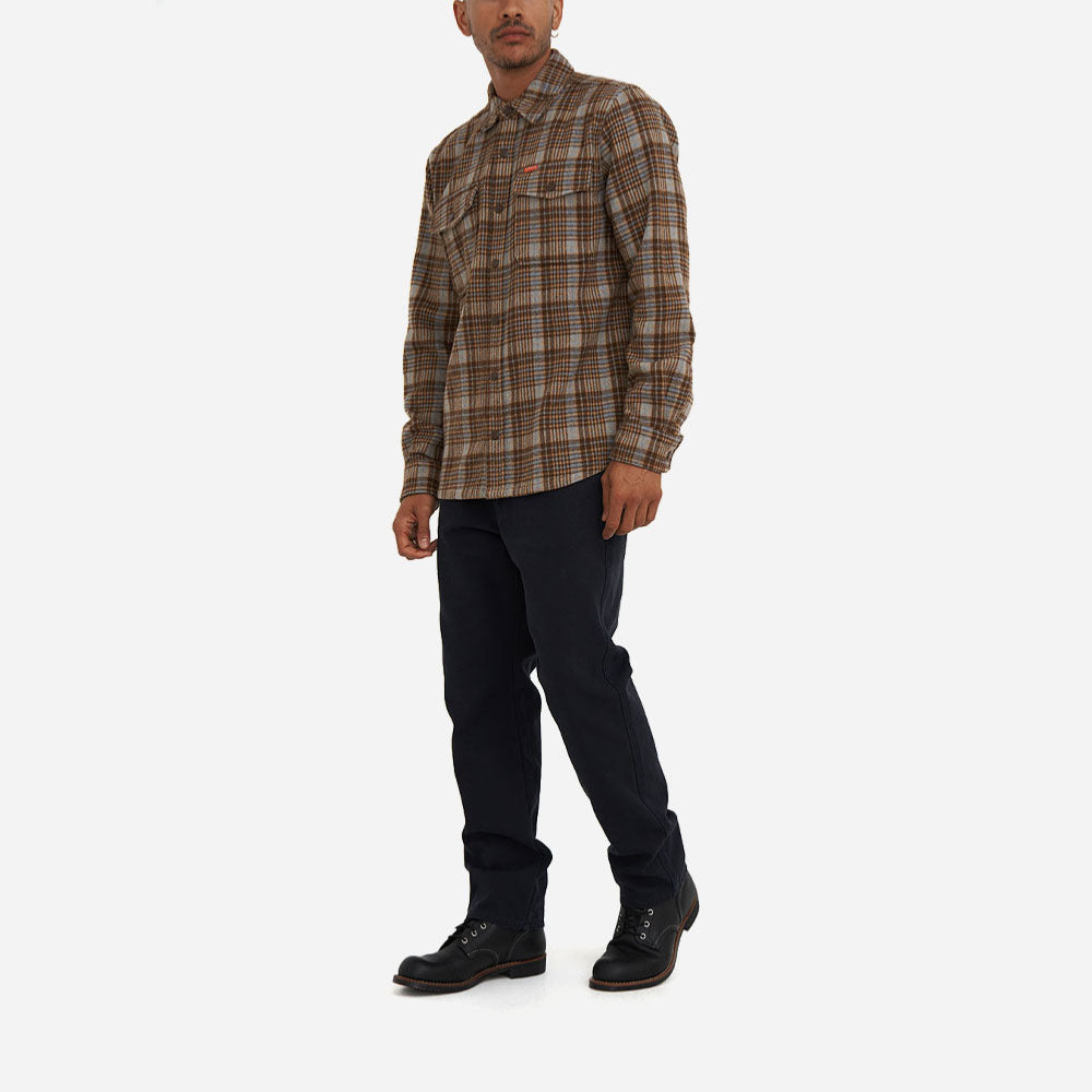 DEUS EX MACHINA -  KALYN CHECK SHIRT - Brown Check