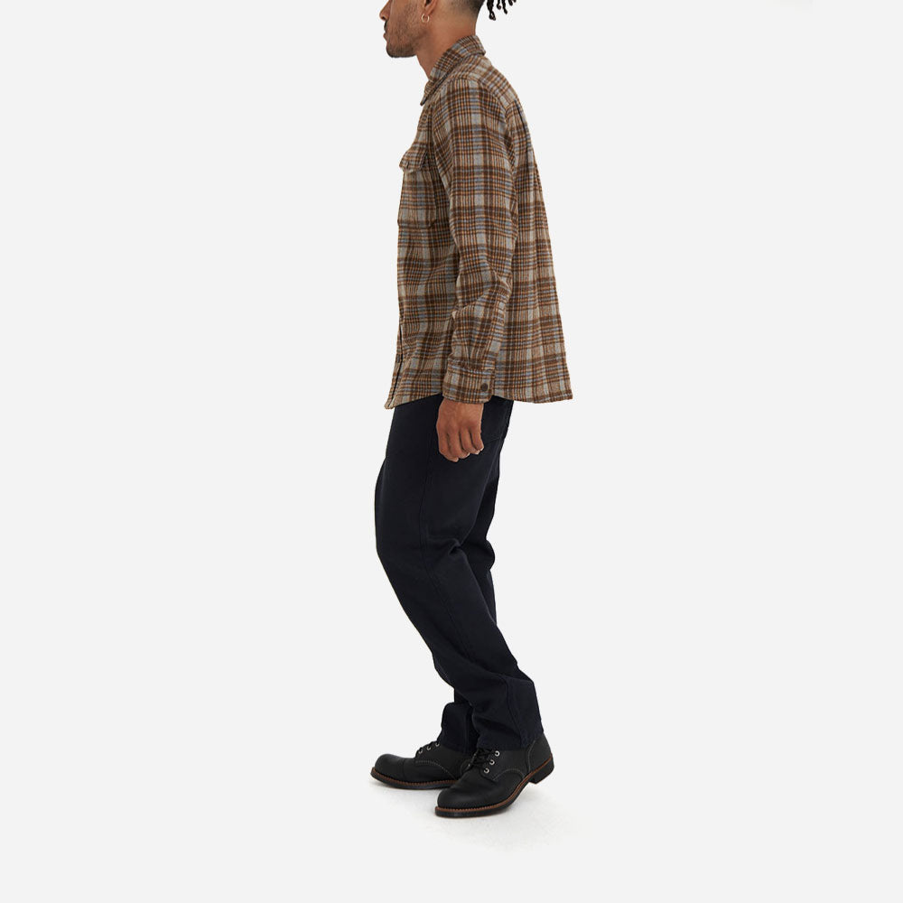 DEUS EX MACHINA -  KALYN CHECK SHIRT - Brown Check