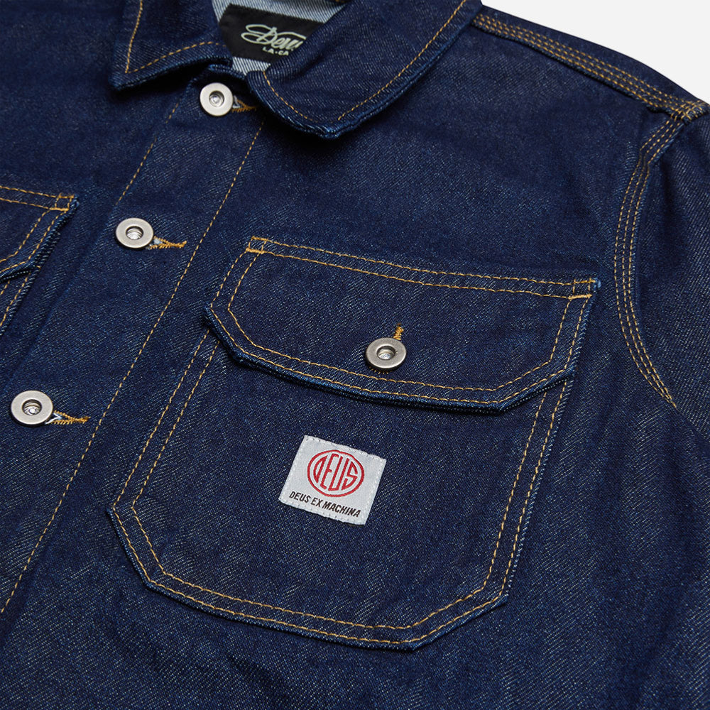 DEUS EX MACHINA -  KANAN WORK JACKET - Dry Indigo