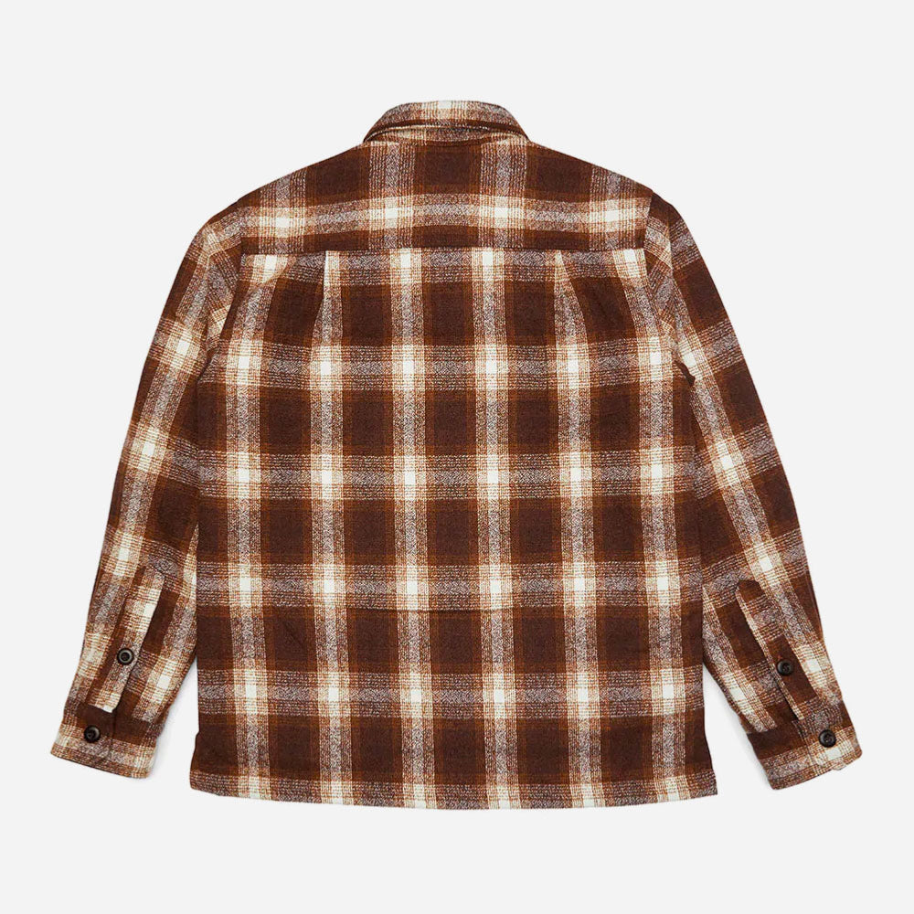 DEUS EX MACHINA - MARCUS CHECK SHIRT - Brown Plaid