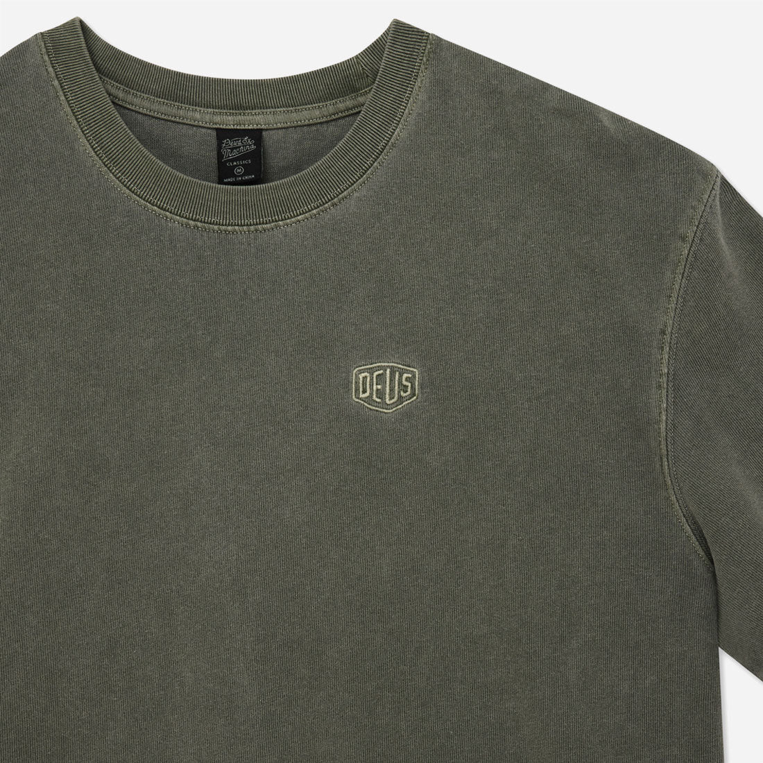 Deus Ex Machina - Shield Garment Dyed Tee - Cypress Green