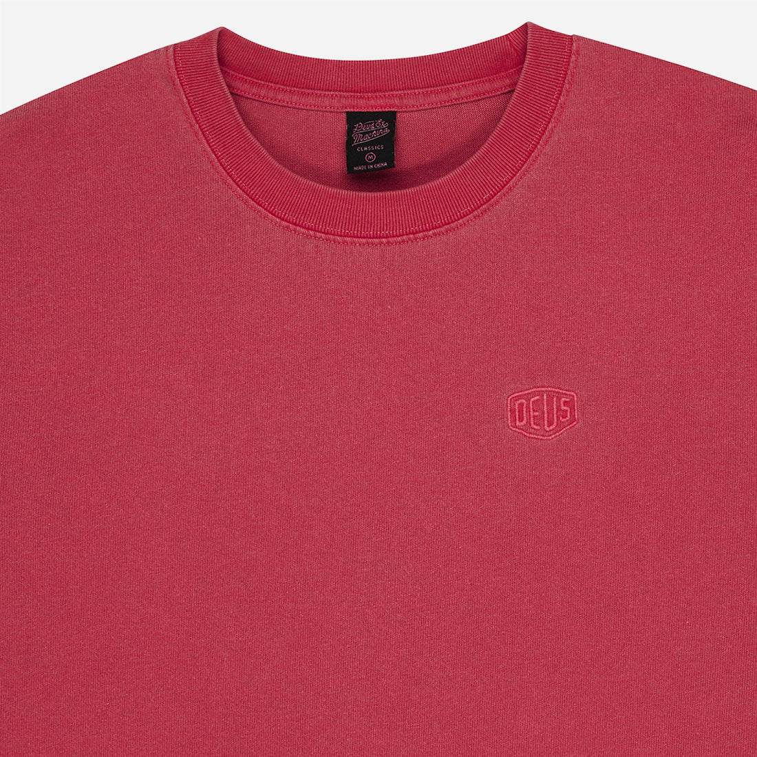 Deus Ex Machina - Shield Garment Dyed Tee - Lava Falls Red