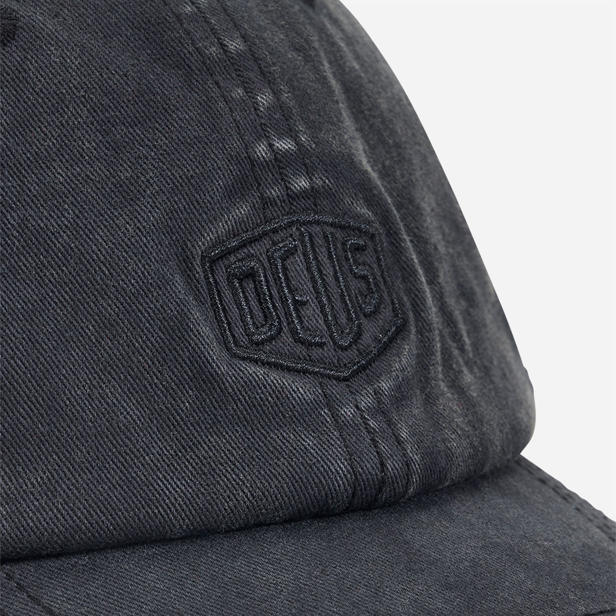 Deus Ex Machina - Shield Garment Dyed Dad Cap - Black