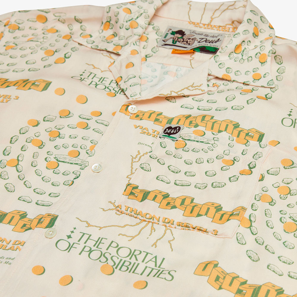 DEUS EX MACHINA - SMITHSON SS SHIRT - Dirty White