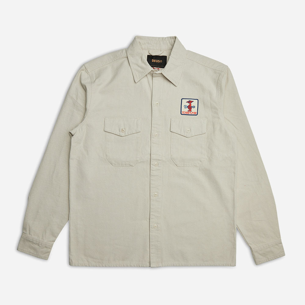 DEUS EX MACHINA - STRIPES SHIRT - DIRTY WHITE