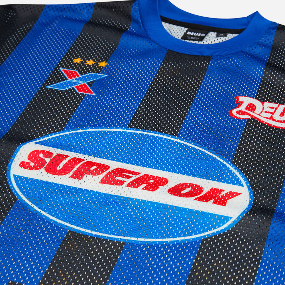 DEUS EX MACHINA - THREEPEAT MOTO JERSEY - Black