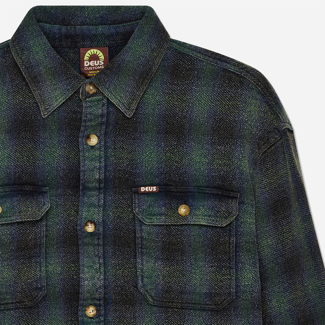 Deus Ex Machina - Too Busy To Work Check Shirt - Black Check