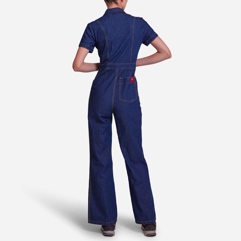 DEUS - BEATNIK OVERALL - Vintage Blue Denim