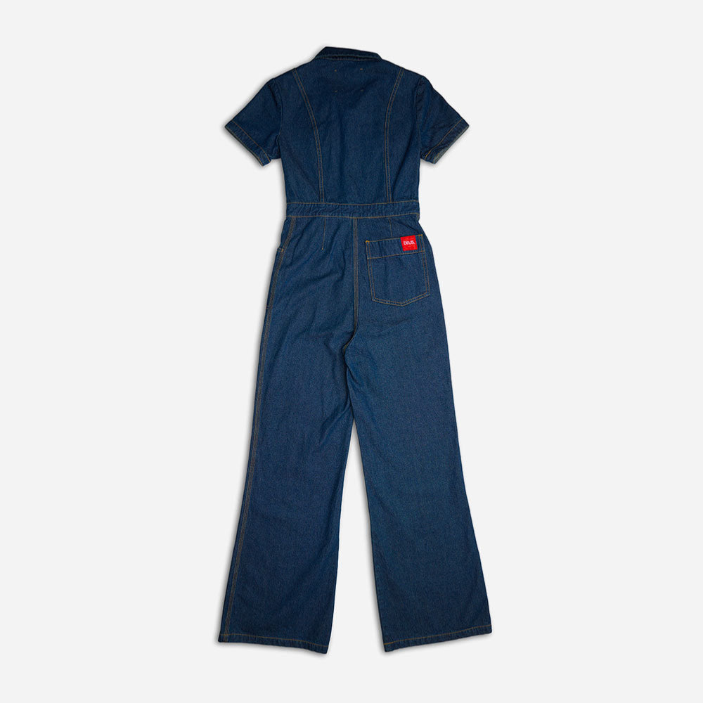 DEUS - BEATNIK OVERALL - Vintage Blue Denim