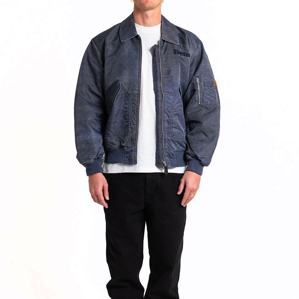 DEUS EX MACHINA - DREAMHOUSE FLIGHT JACKET - Vintage Navy