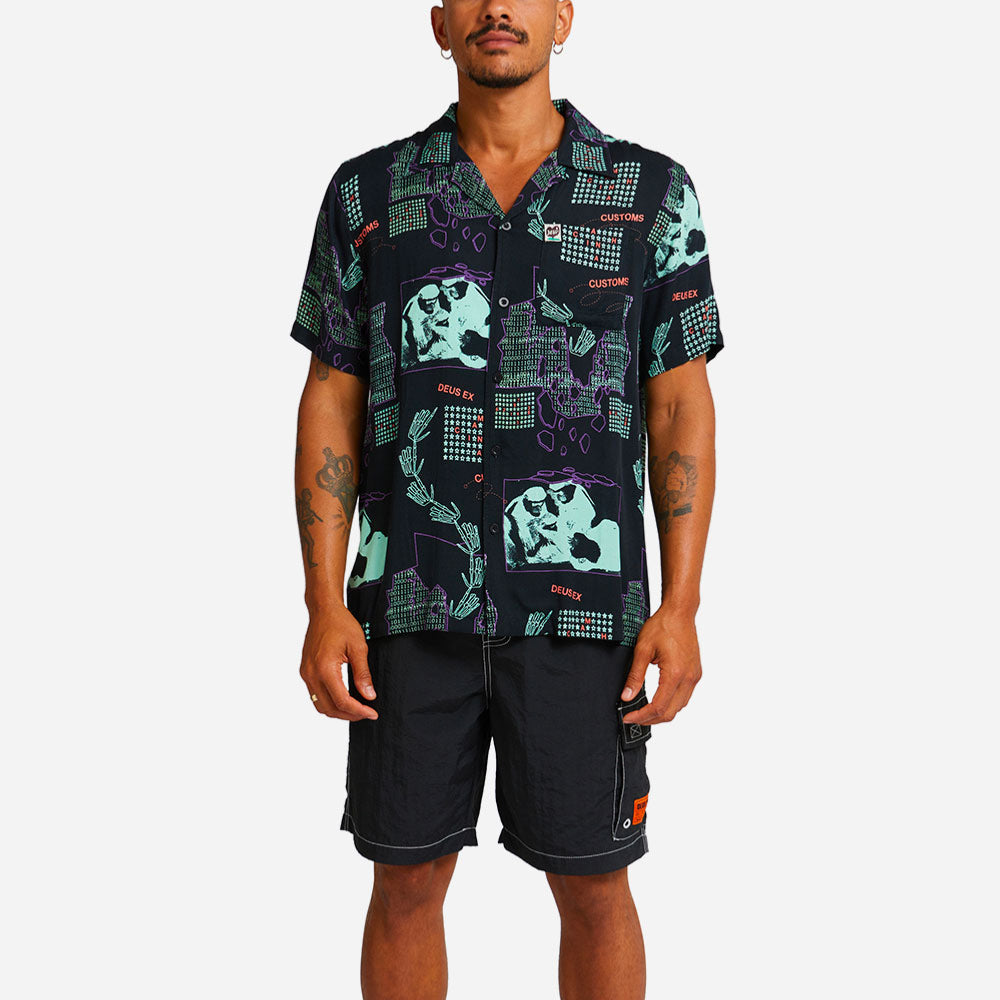 DEUS EX MACHINA - PRIMITIVE SS SHIRT - Black