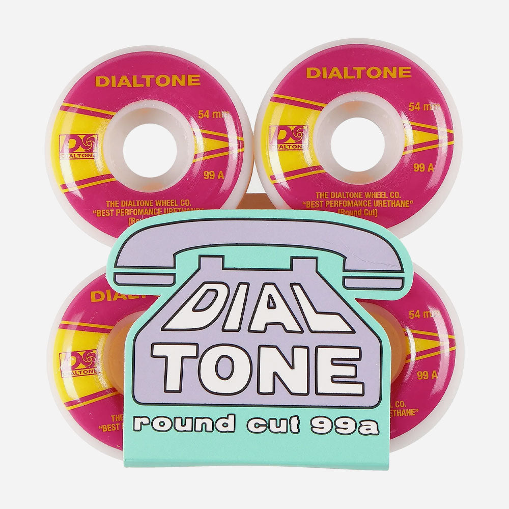 Dial Tone  - Atlantic Round Cut Wheels - Pink / Yellow