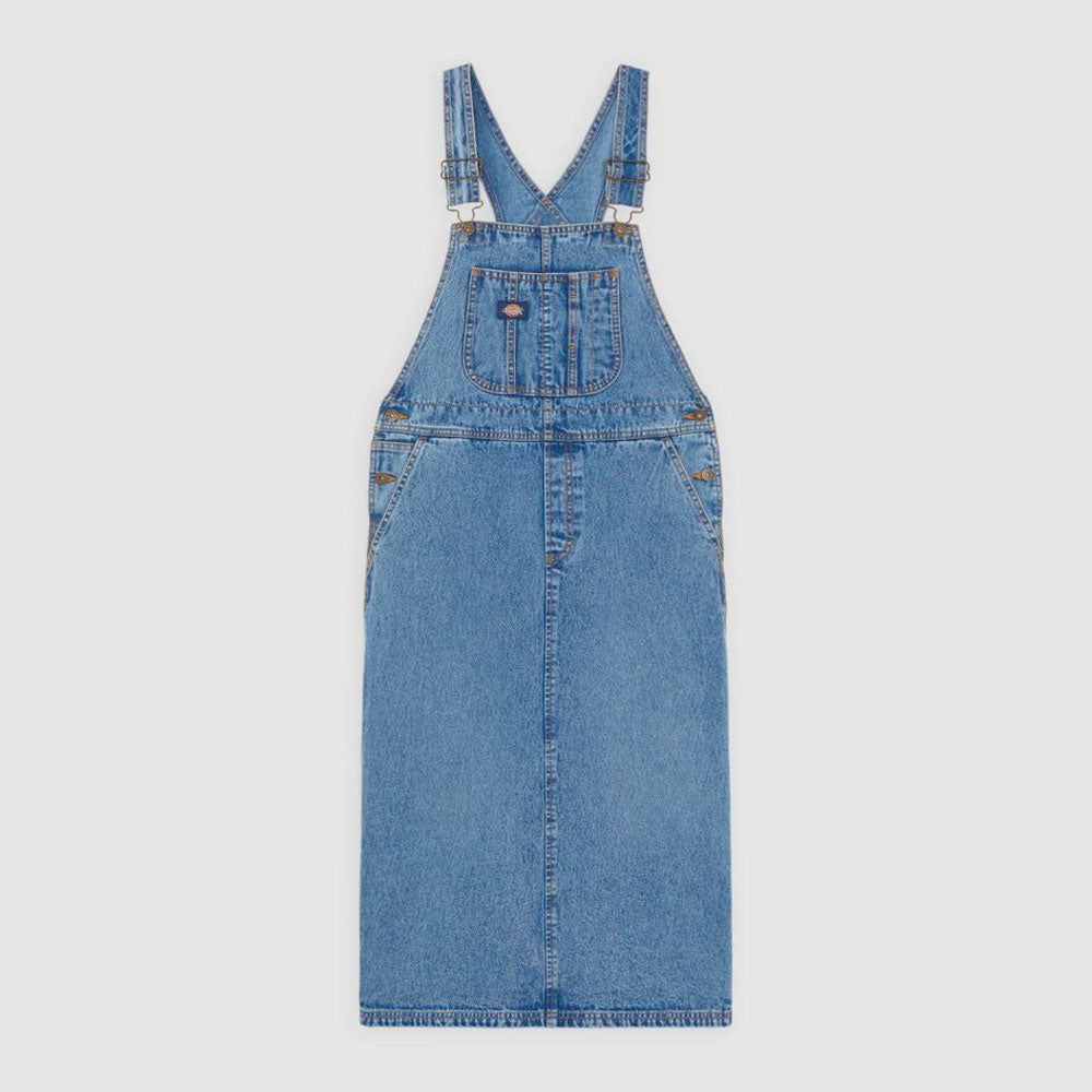 Dickies Women Bib Long Overall Rinsed Fade
