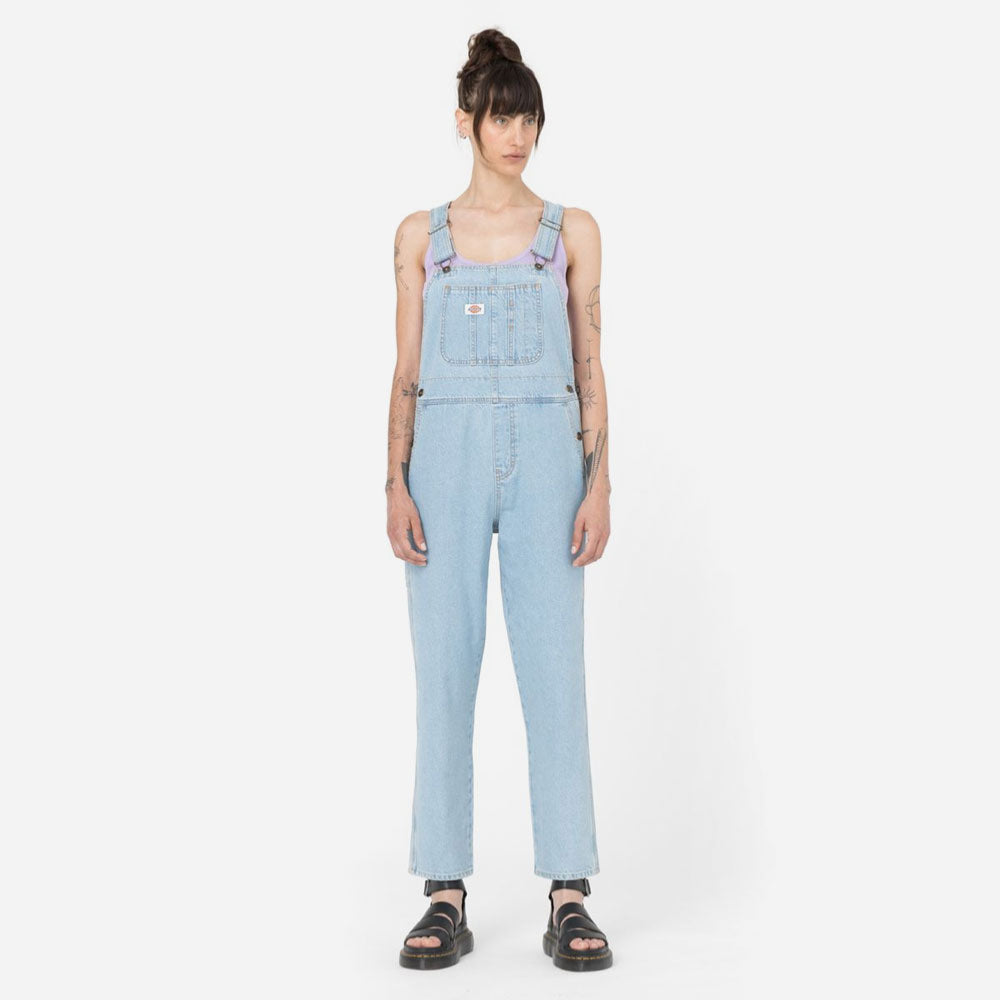 DICKIES - WOMEN CLASSIC DENIM BIB - VINTAGE  BLUE