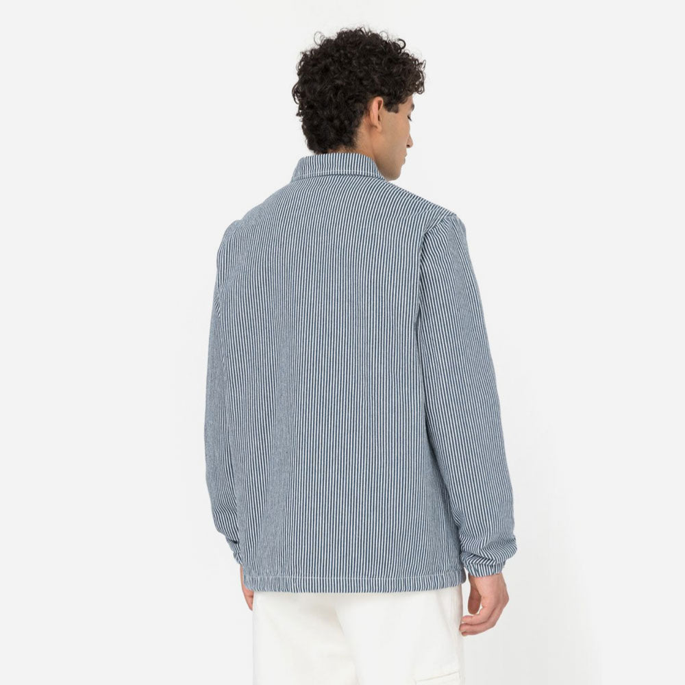 DICKIES - HICKORY COACH JACKET - Airforce Blue Hickory