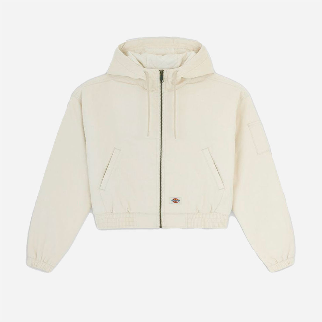 Dickies W - Corduroy Hooded Jacket - Whitecap
