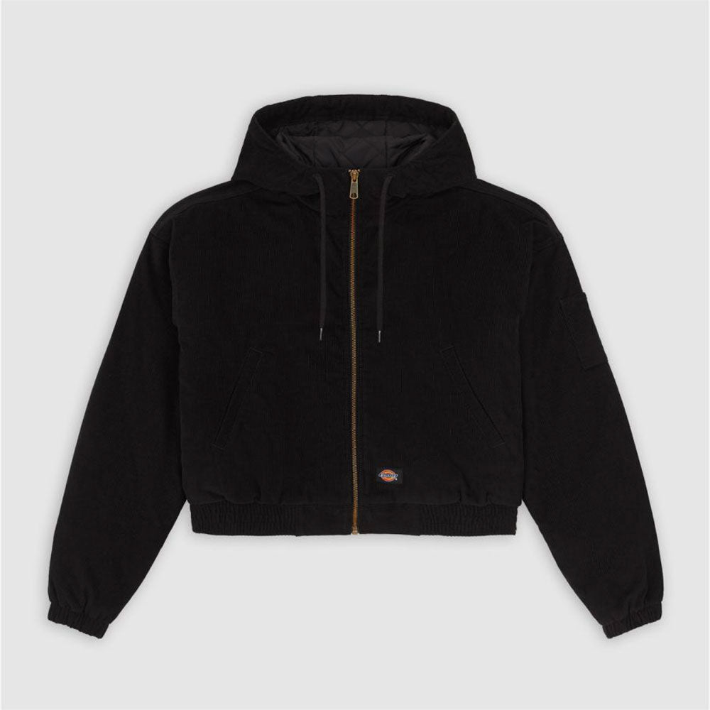 DICKIES - CORDUROY HOODED JACKET W - Black