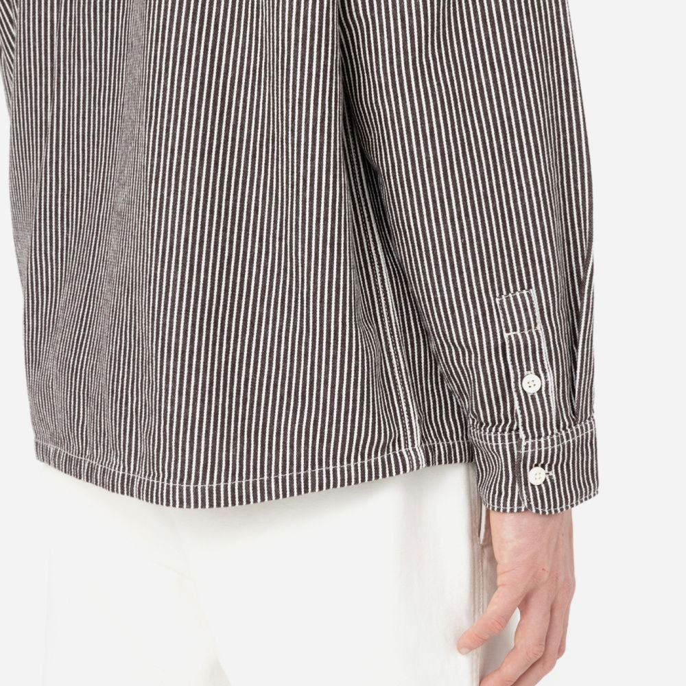 DICKIES - HICKORY LS SHIRT - Dark Brown Hickory