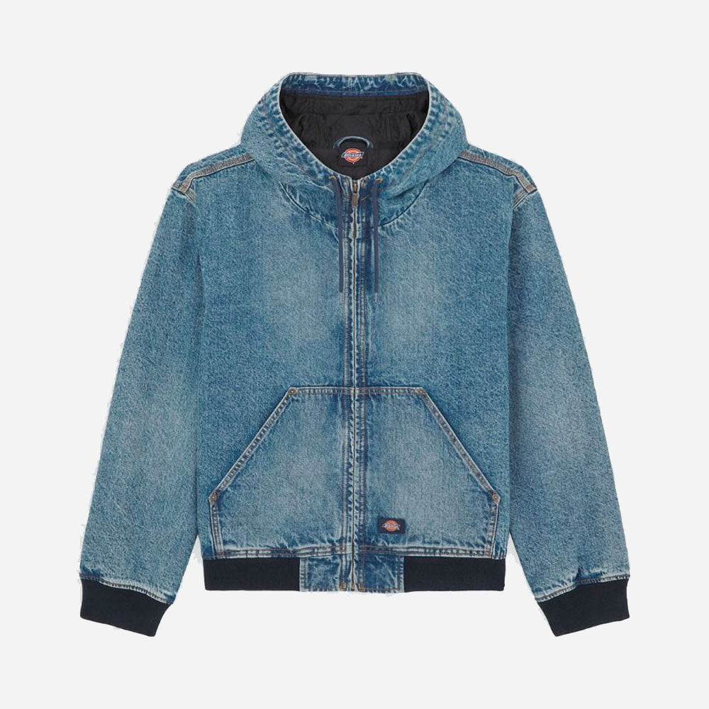 DICKIES - HOODED DENIM JACKET - RINSED FADE