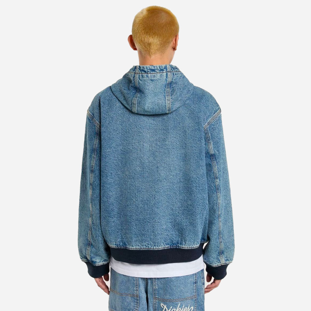 DICKIES - HOODED DENIM JACKET - RINSED FADE