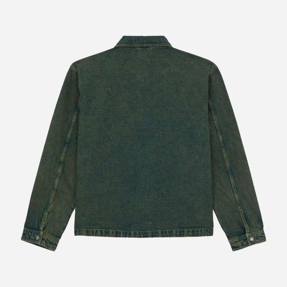 Dickies - LEWISTOWN DENIM JACKET - Green Tone Fade