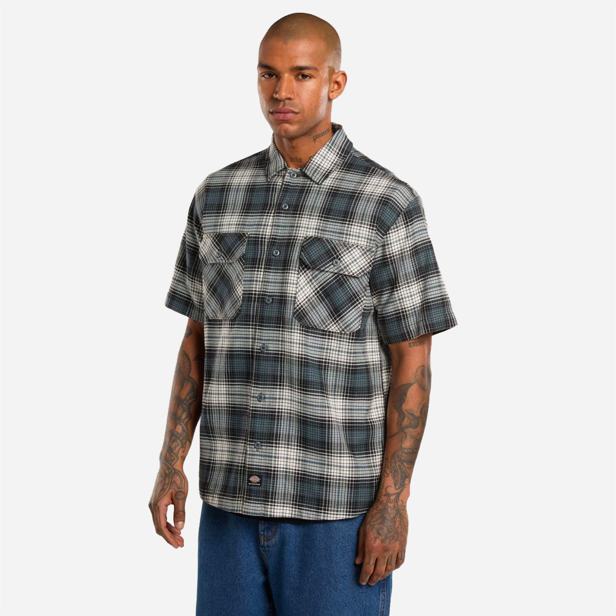 Dickies - Mike Anderson Check SS Shirt - Stormy Weather