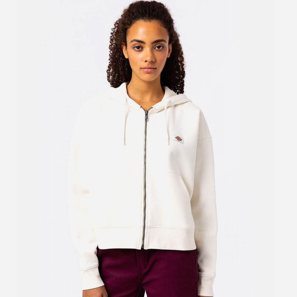DICKIES W - OAKPORT ZIP HOODIE - ECRU