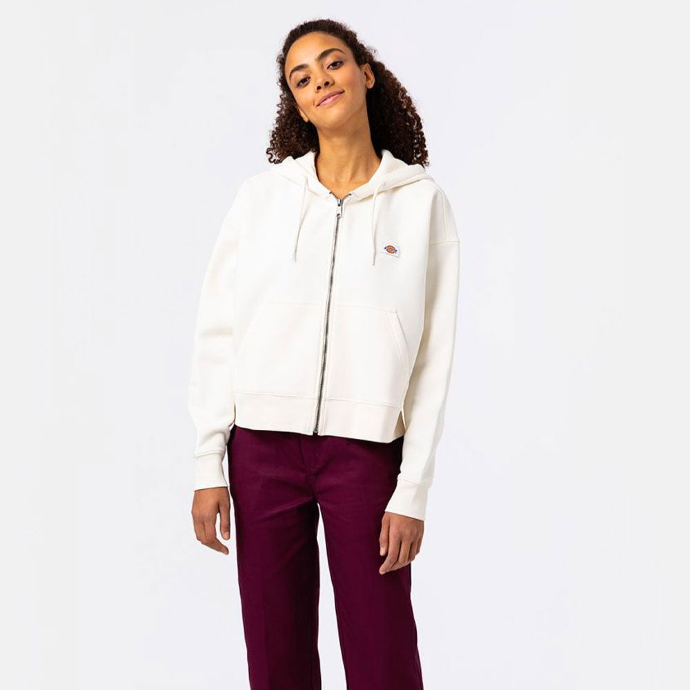 DICKIES W - OAKPORT ZIP HOODIE - ECRU