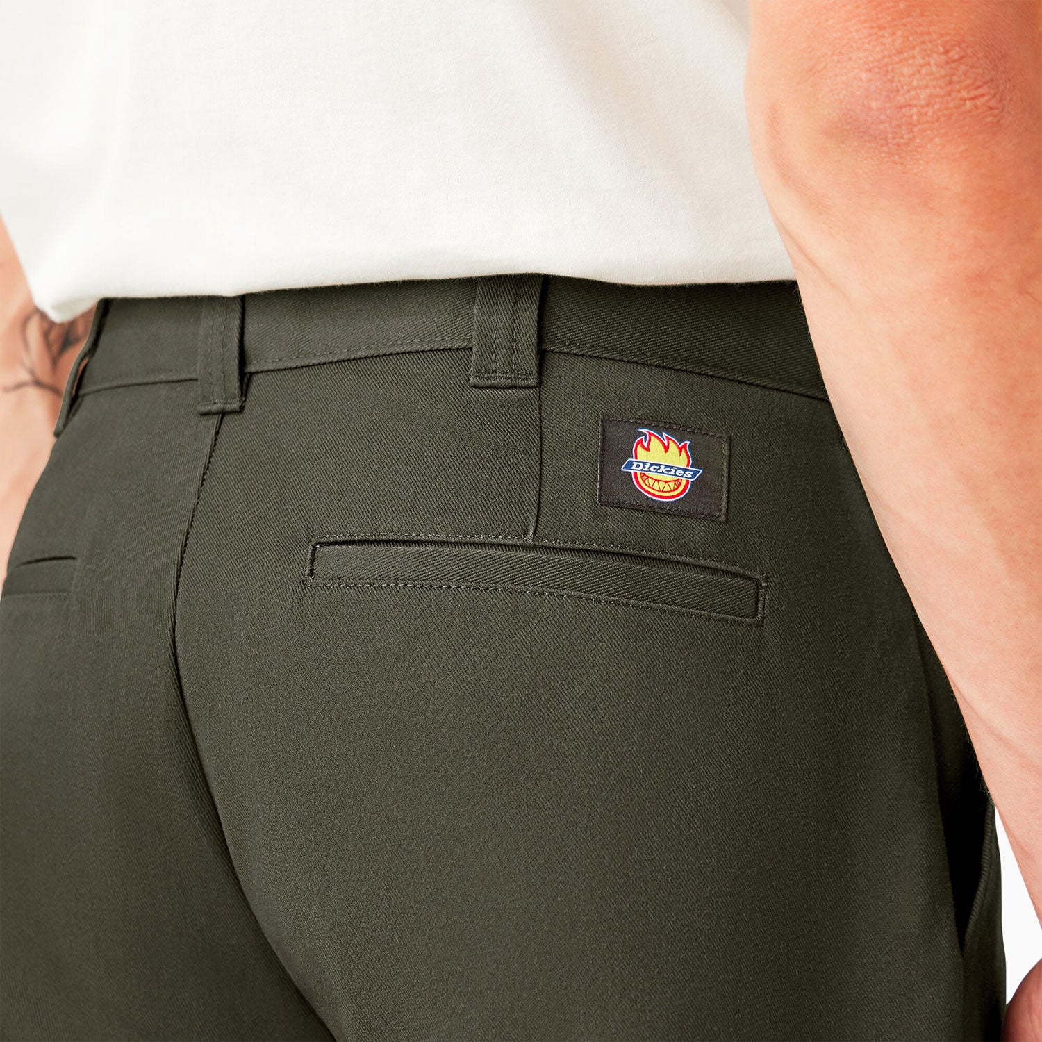 DICKIES X SPITFIRE - DOUBLE KNEE PANT - Olive Green