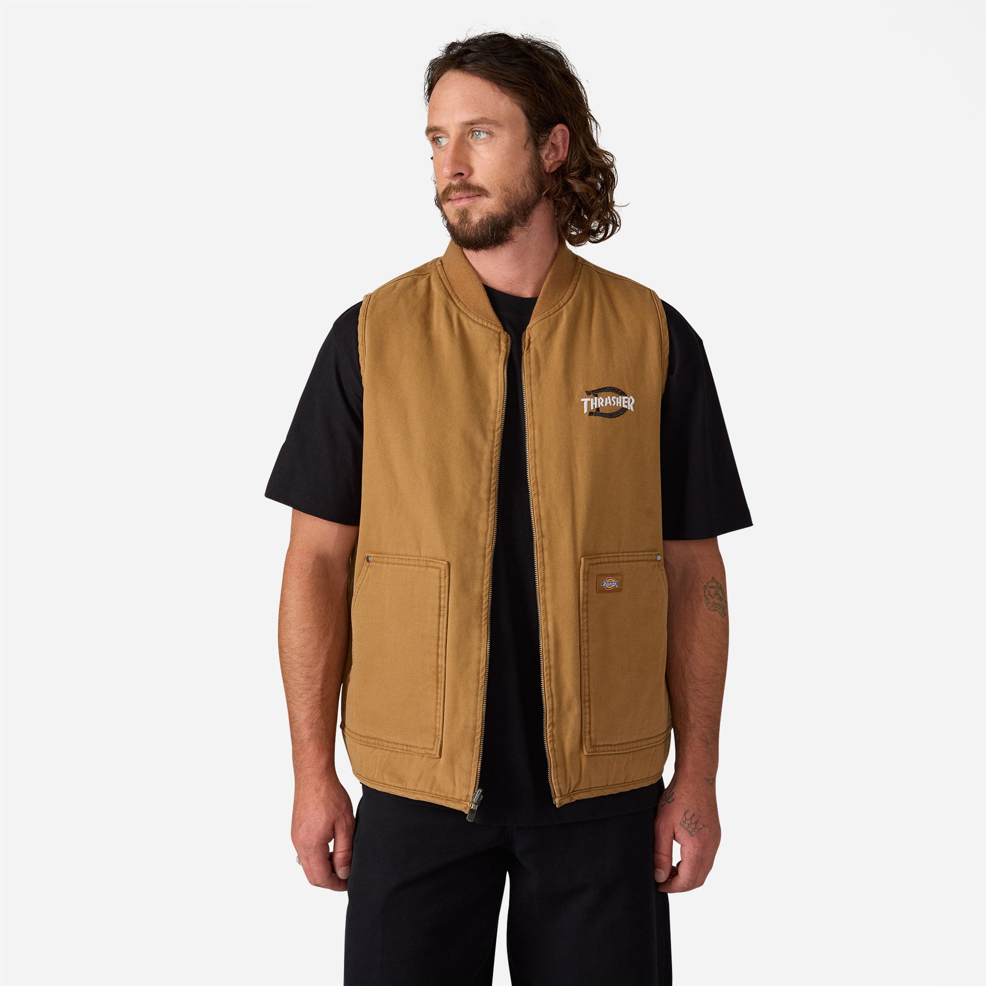 Dickies x Thrasher - Vest - Brown Duck