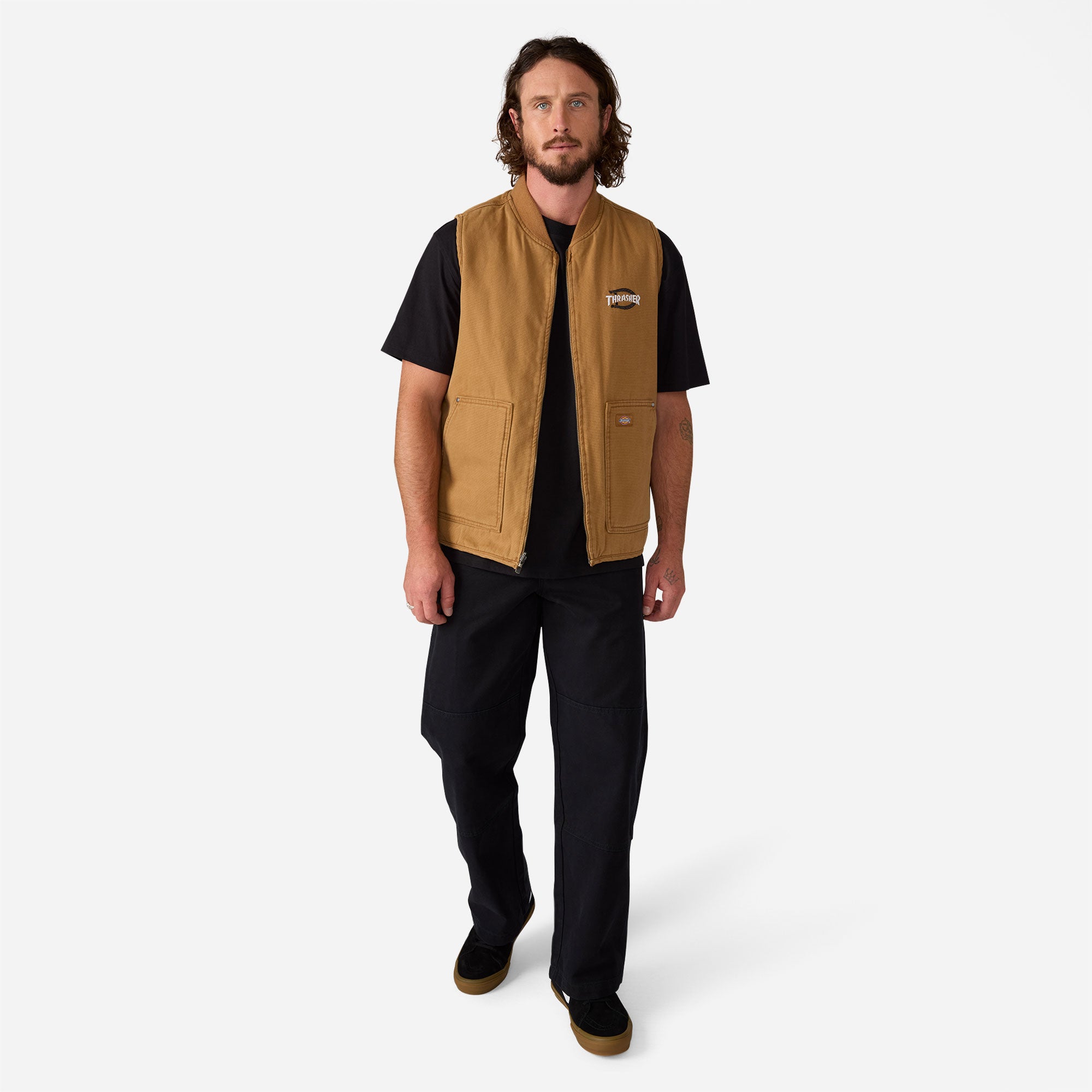Dickies x Thrasher - Vest - Brown Duck