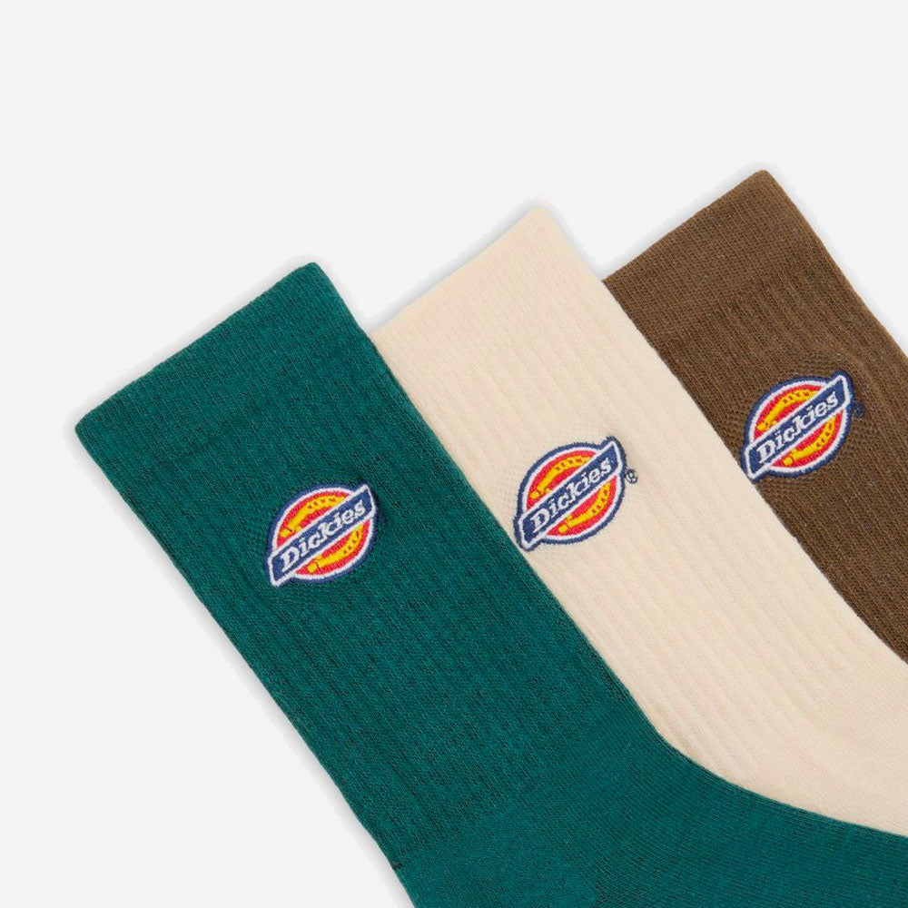 Dickies - Valley Grove 3 Pack Socks - Mushroom