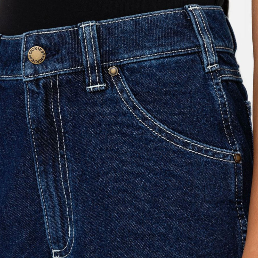 DICKIES W - DENIM SHORT - Classic Blue