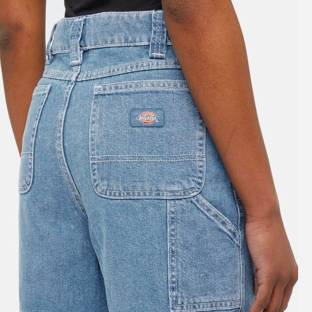 DICKIES - WOMEN DENIM SHORT - VINTAGE AGED BLUE