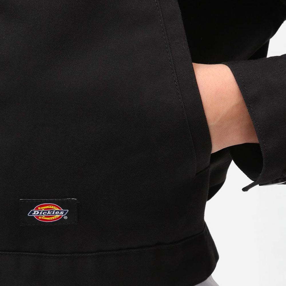 DICKIES - WOMEN UNLINED CROPPED EISENHOWER JACKET REC - BLACK