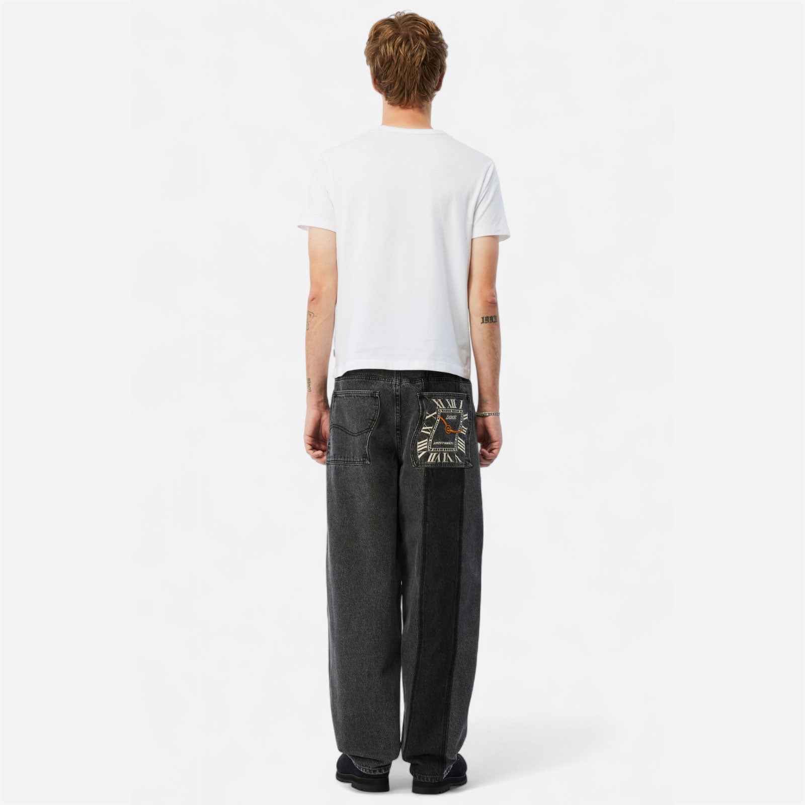 Dime - Baggy Denim Pants - Knowtomatic Black