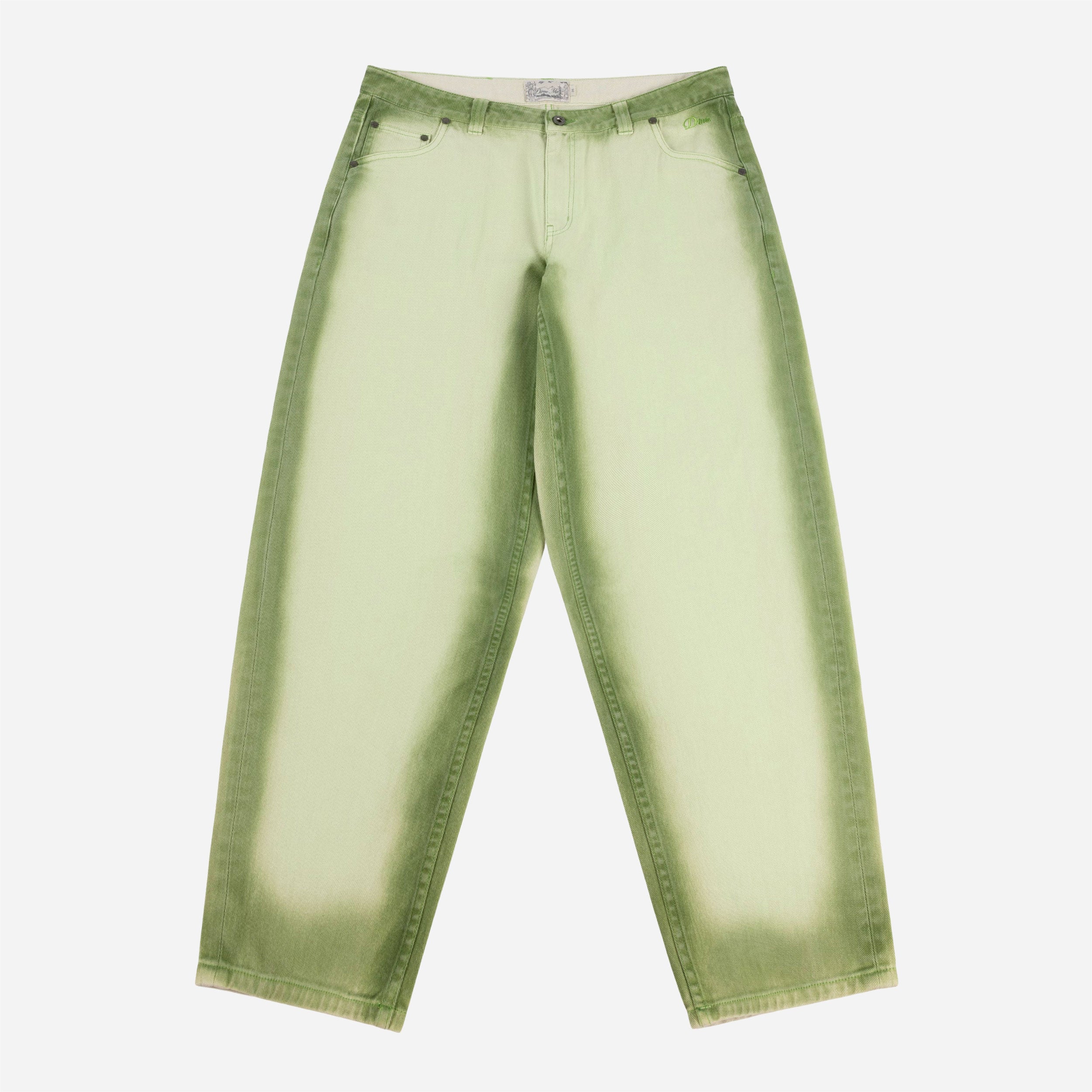 DIME - Classic Baggy Denim Pants - Matcha