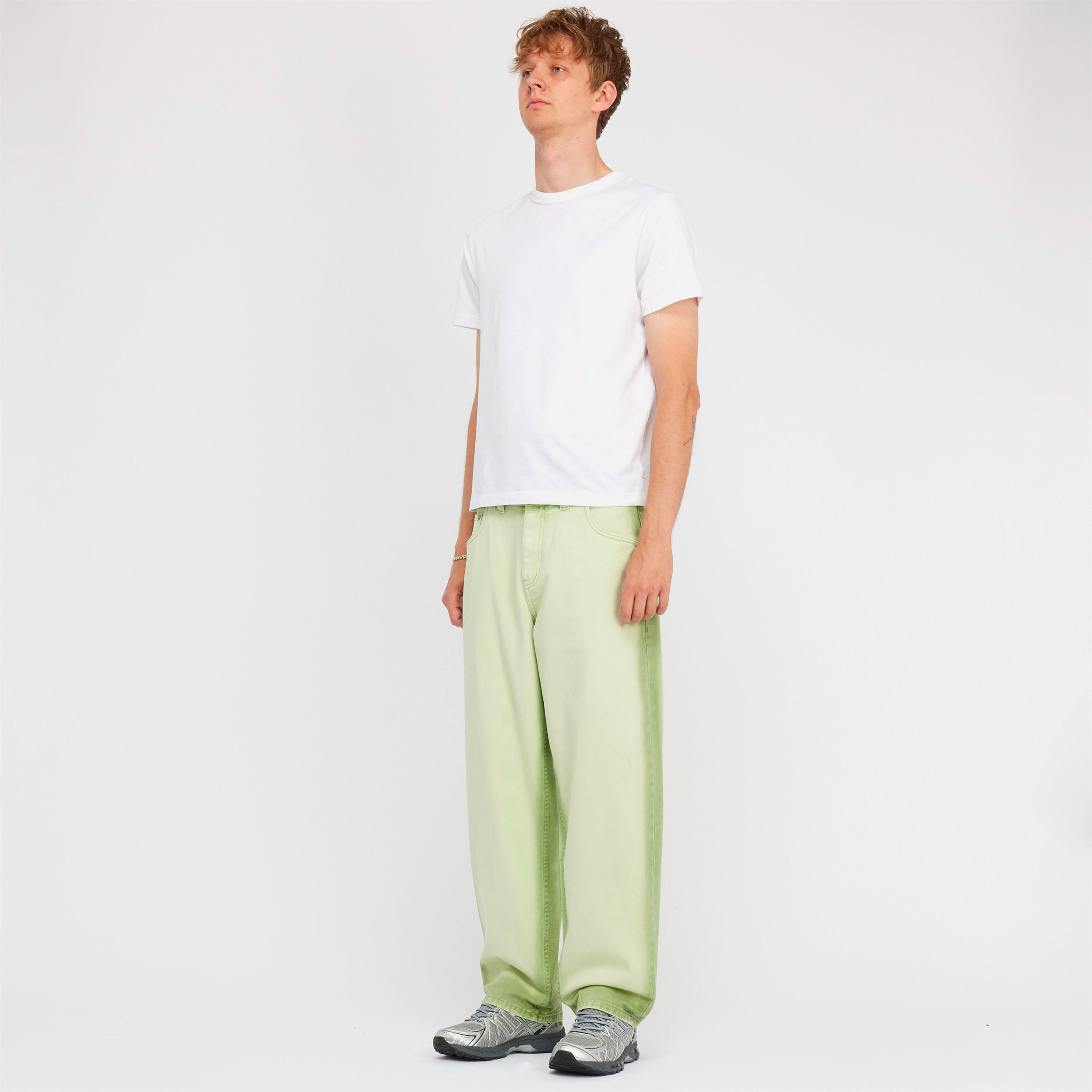 DIME - Classic Baggy Denim Pants - Matcha