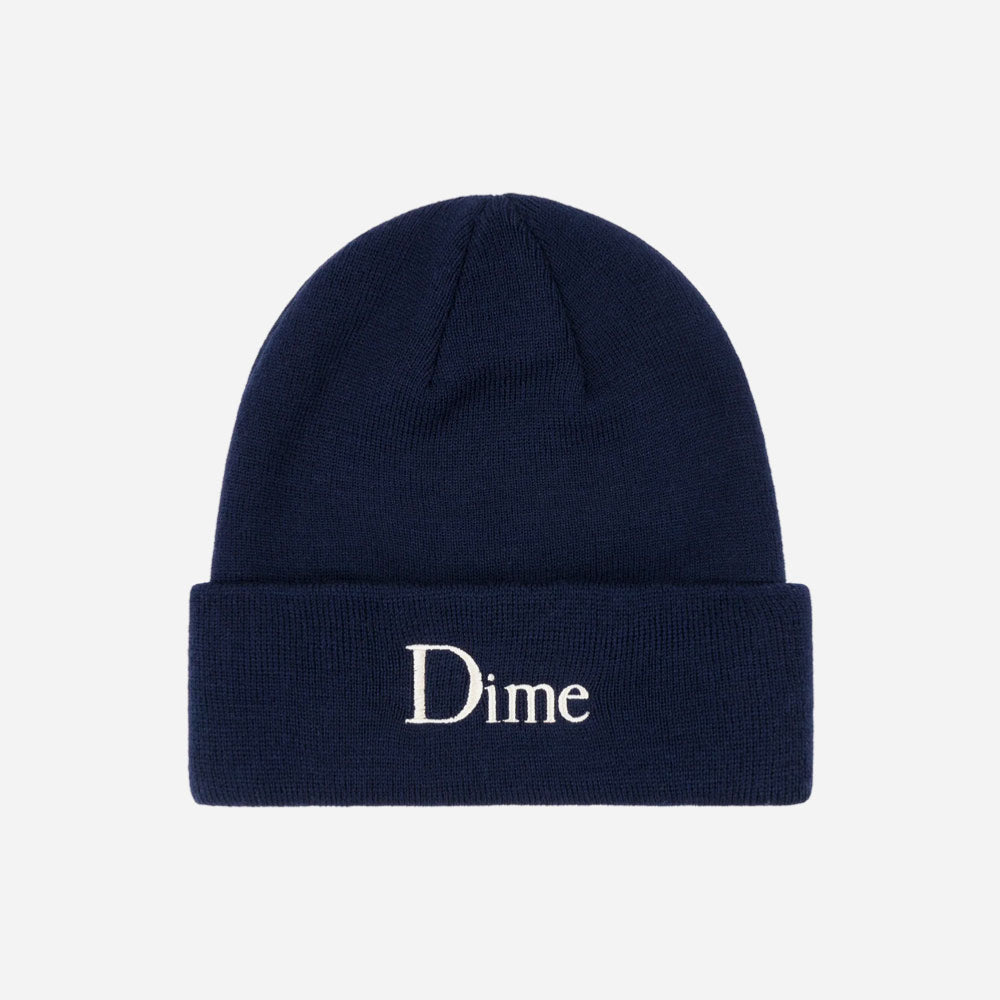 Dime - Classic Wool Fold Beanie - Indigo