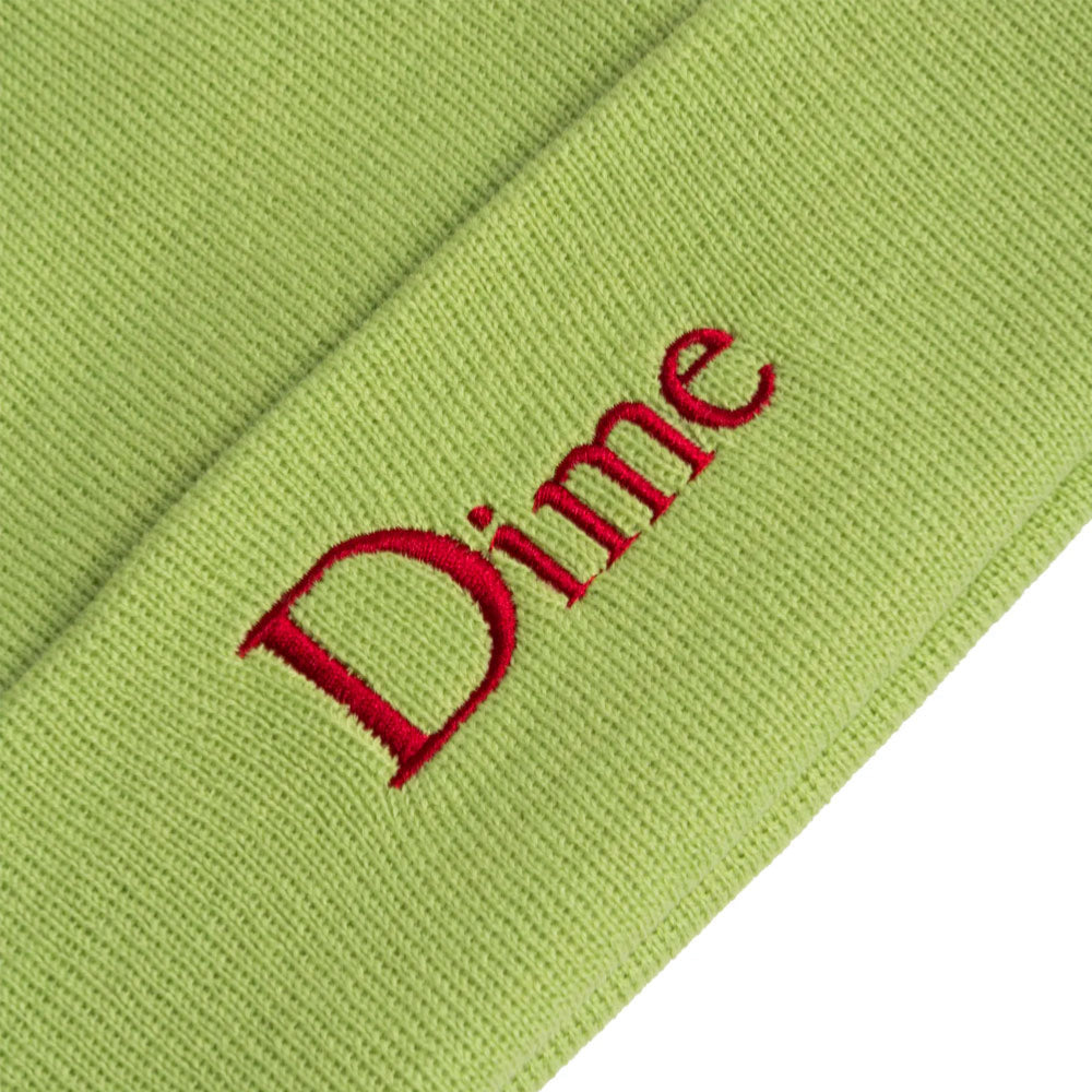 DIME - CLASSIC WOOL FOLD BEANIE - Lime
