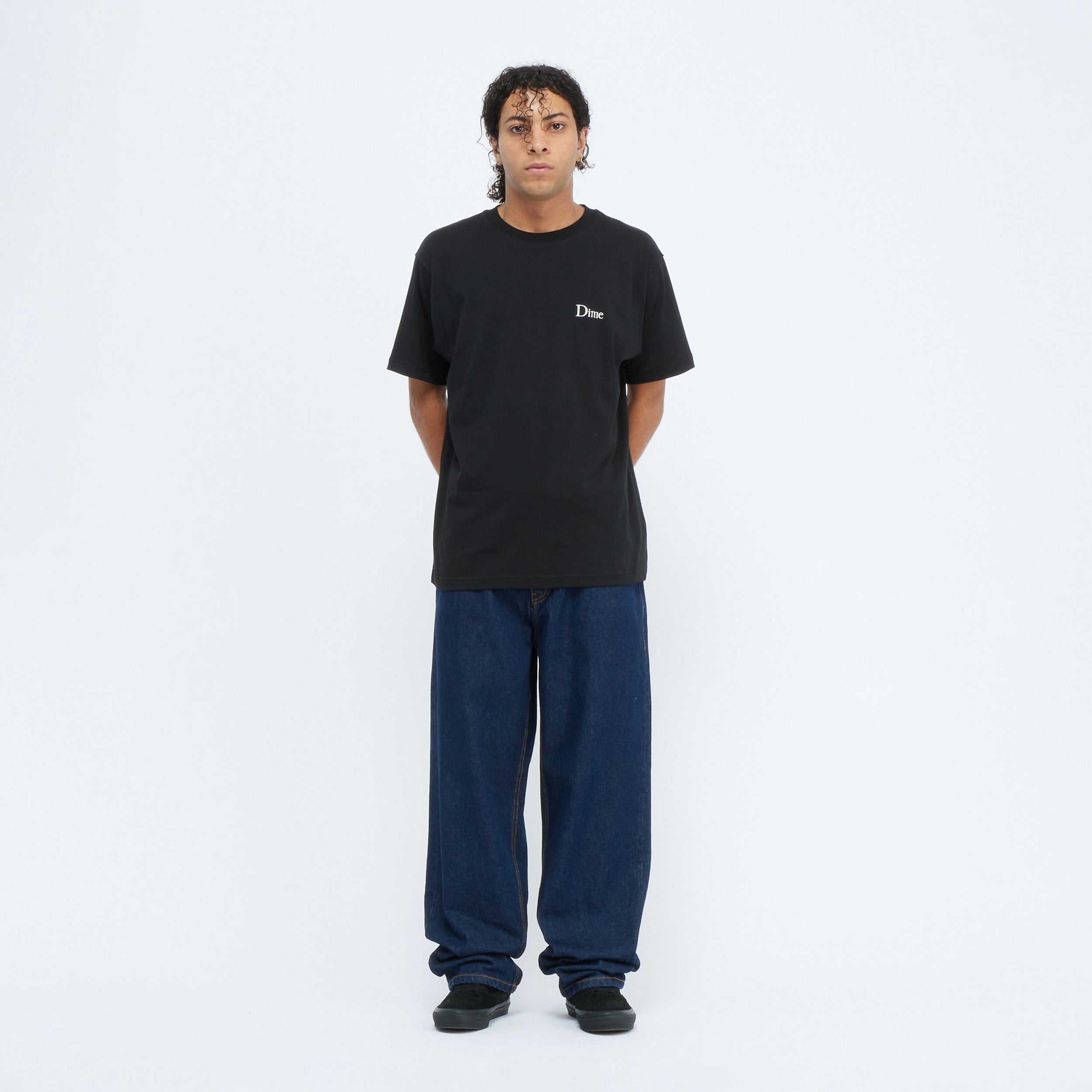 DIME - CLASSIC SMALL LOGO TEE - Black