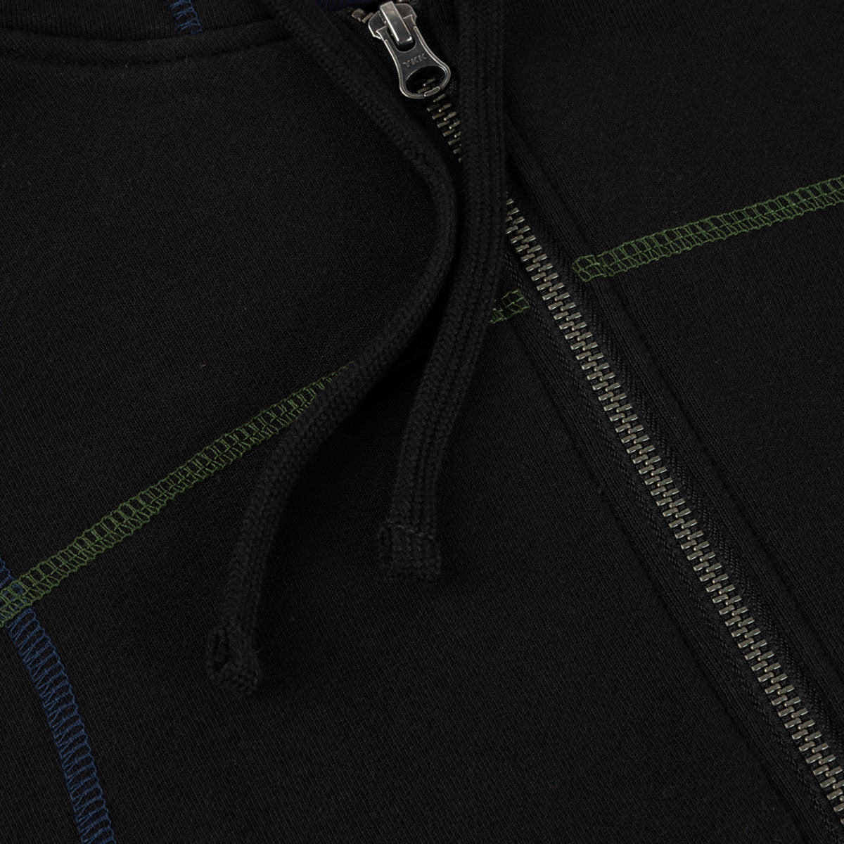Dime - Court Zip Hoodie - Black Multi